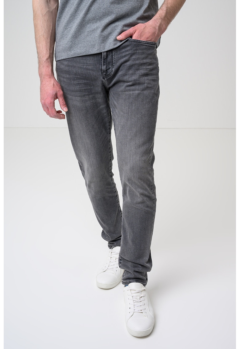 Blugi slim fit - Gri melange