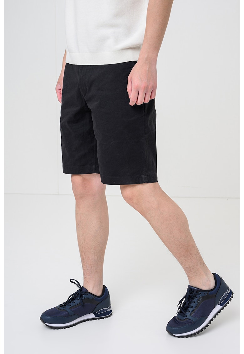 Bermude chino slim fit Denton - Negru