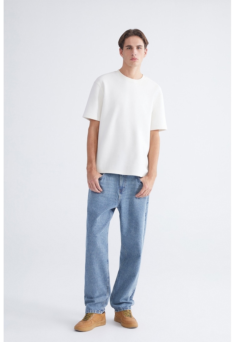 Blugi relaxed-fit cu buzunare - Albastru pastel