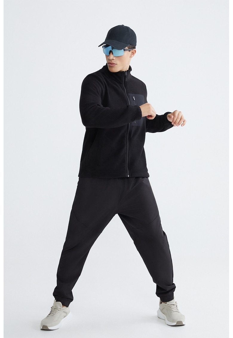 Pantaloni de trening cu banda elastica in talie - Negru