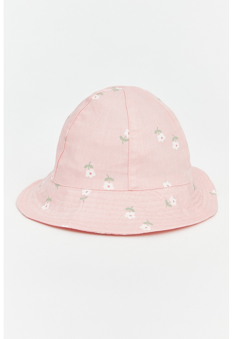 Palarie cu imprimeu floral - Roz bombon
