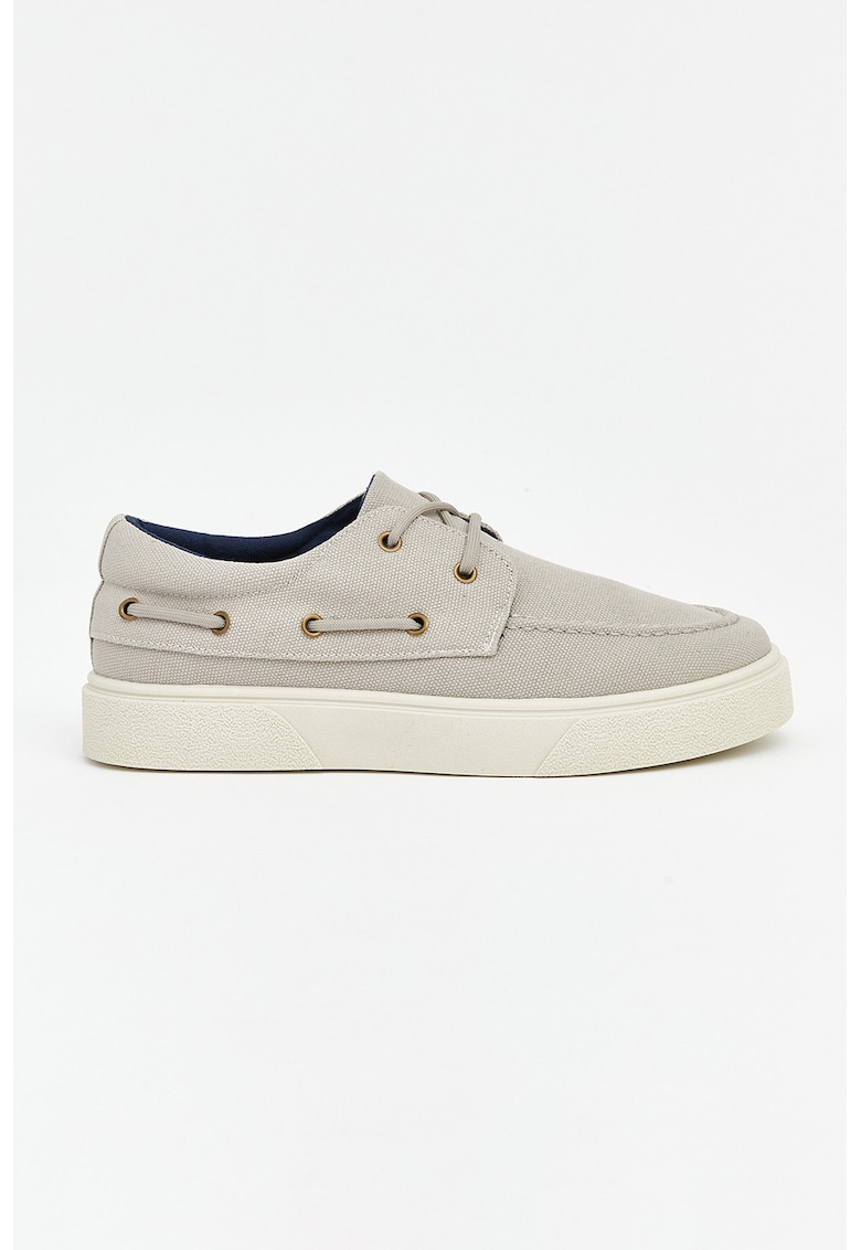 Pantofi boat uni de panza - Grej