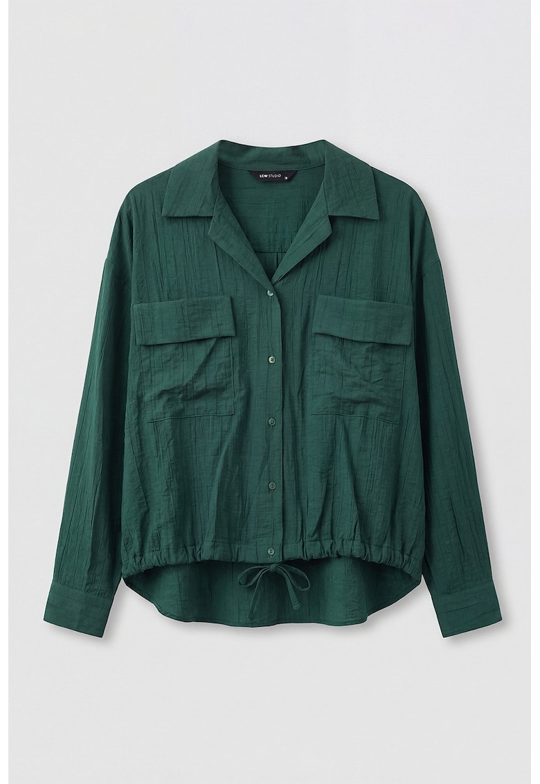 Camasa cu buzunare cu clapa - Verde inchis