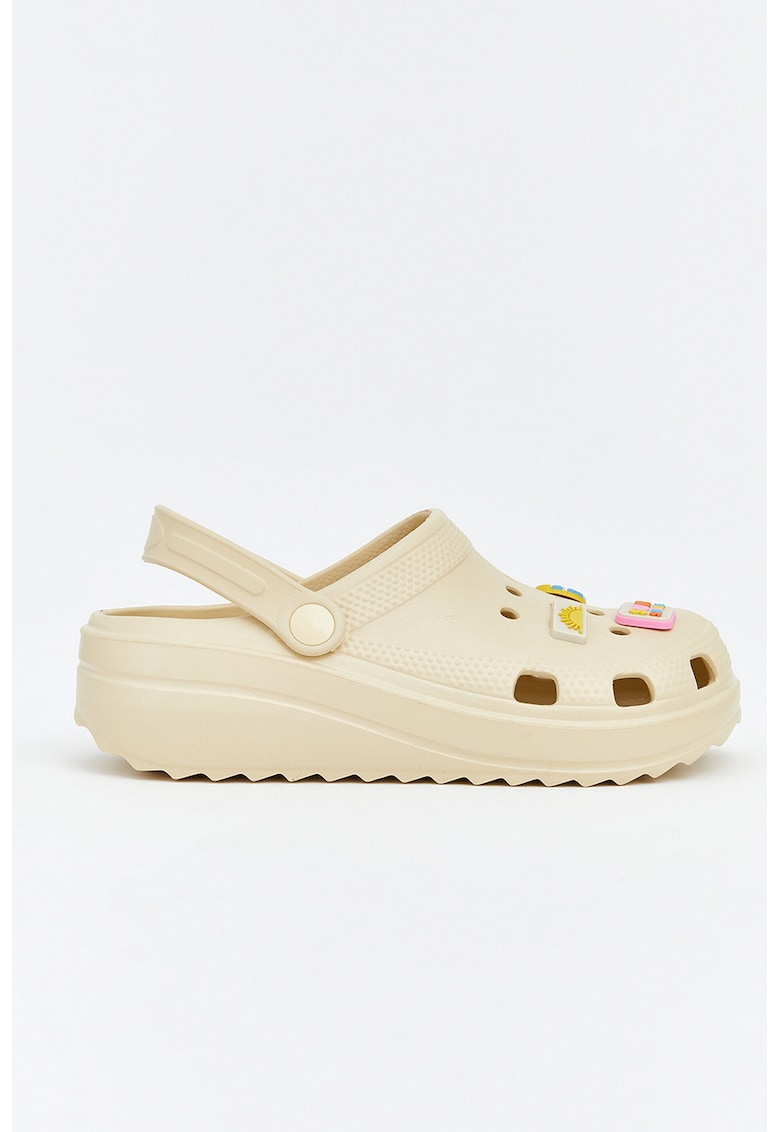 Saboti cu bareta slingback - Bej
