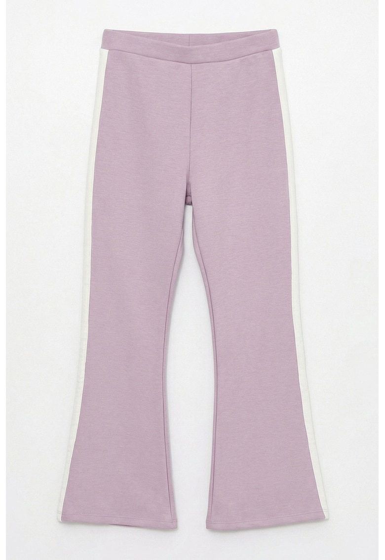 Colanti evazati cu captuseala din fleece - Lila