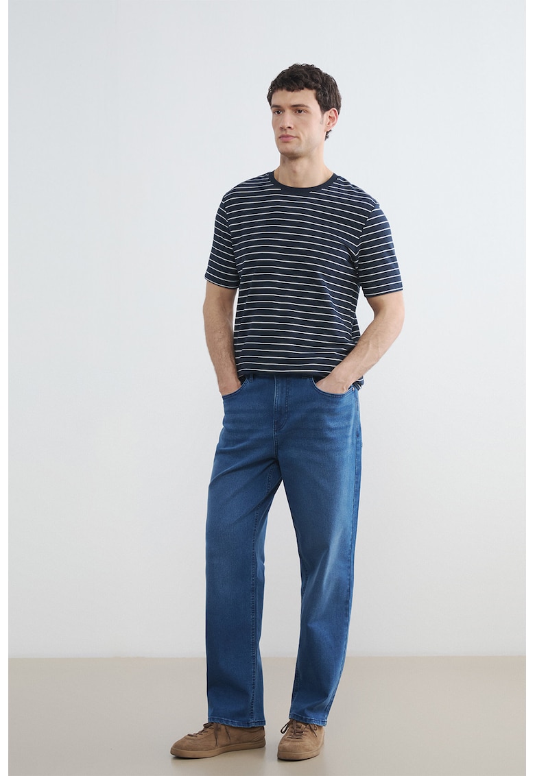 Blugi regular fit cu buzunare 779 - Albastru indigo