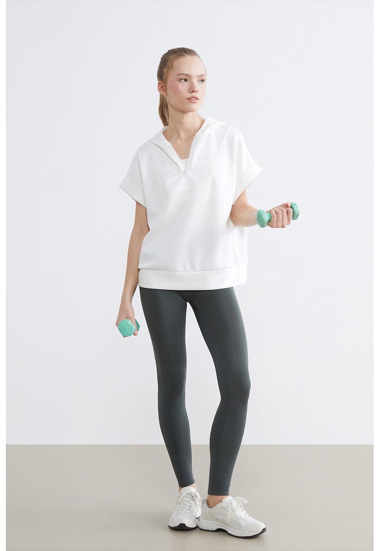 Colanti cu talie inalta - Verde sparanghel/Verde feriga