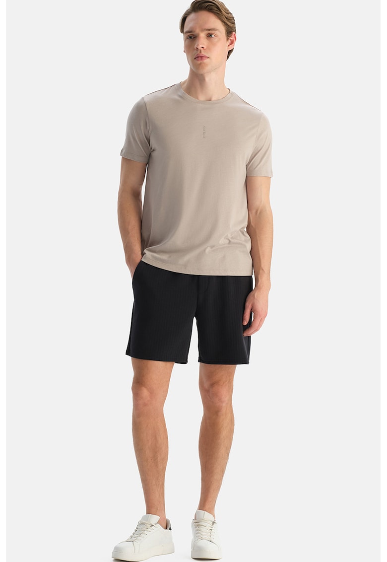 Pantaloni scurti de trening din amestec de modal - Negru
