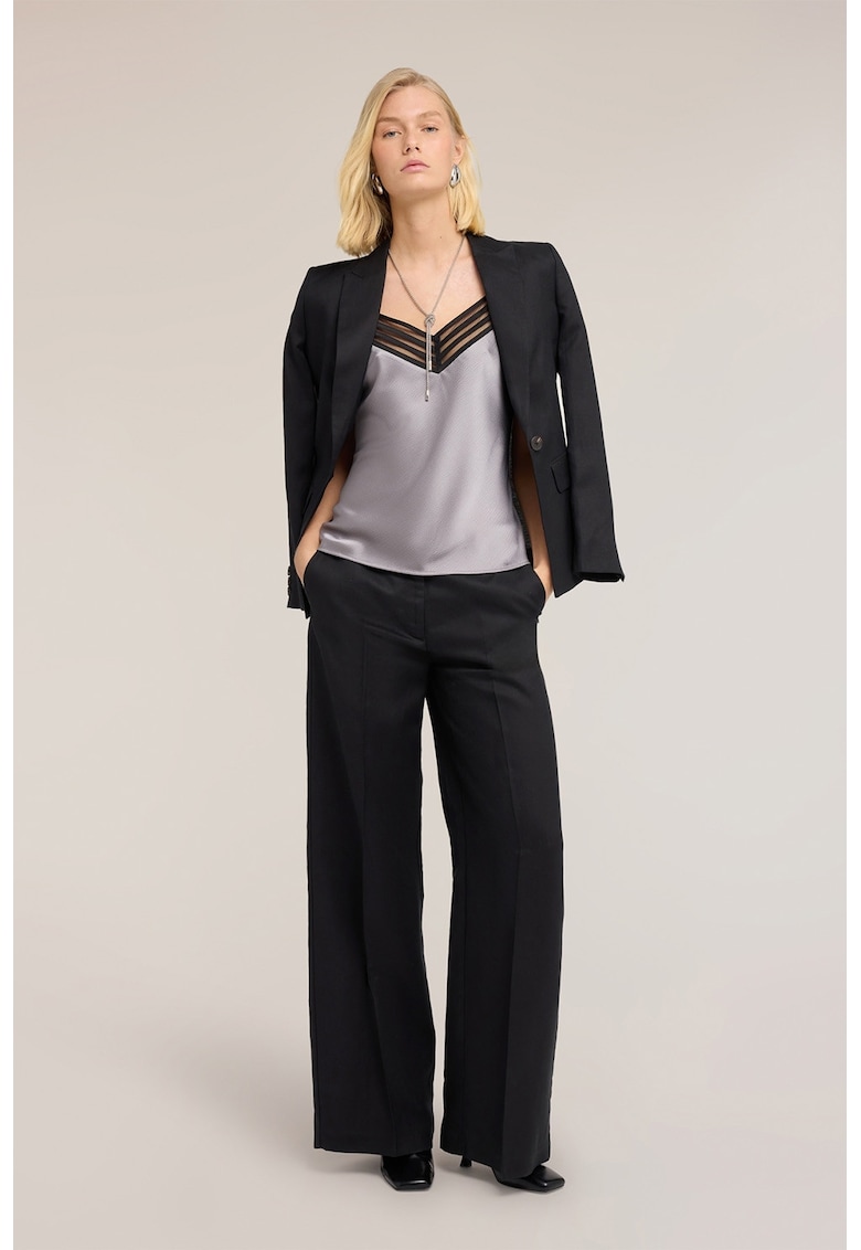 Pantaloni cu croiala ampla - Negru