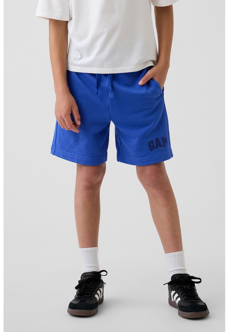 Pantaloni scurti din amestec de bumbac - Albastru royal