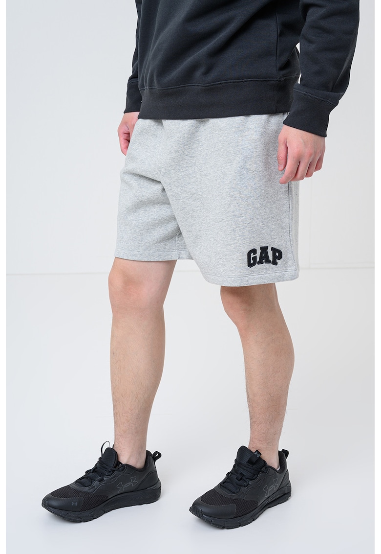 Pantaloni de trening cu croiala relaxed fit - Gri melange