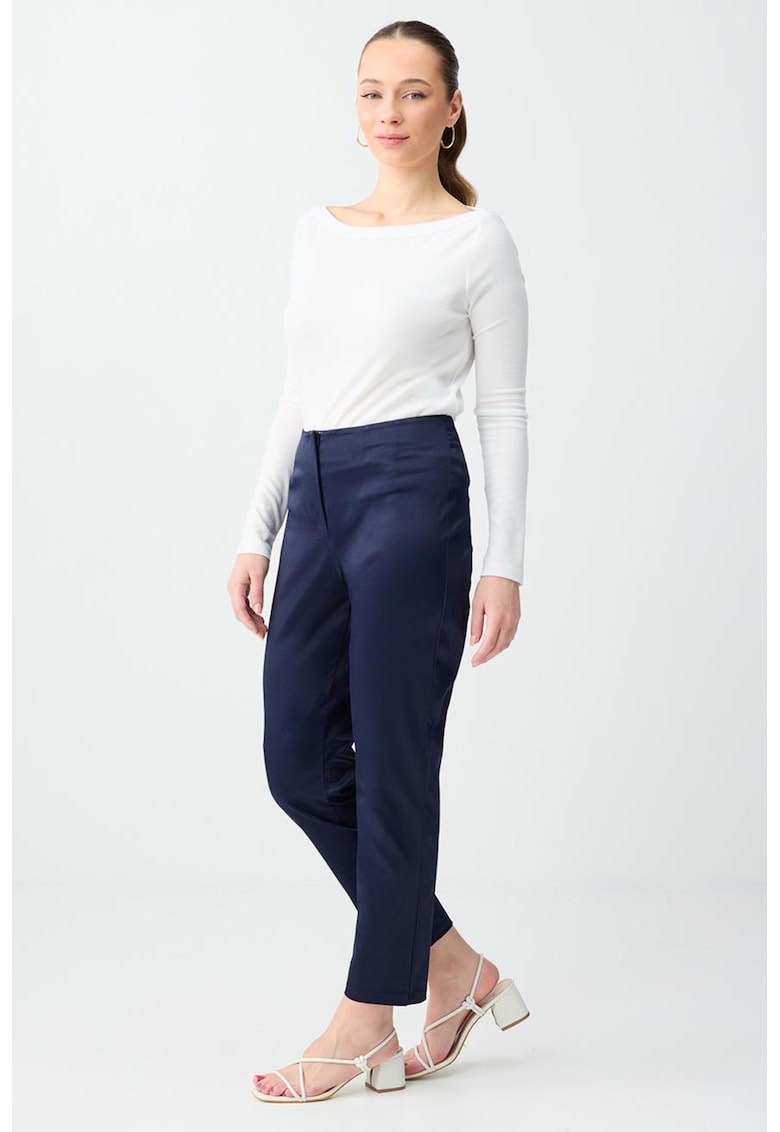 Pantaloni crop slim fit - Albastru indigo