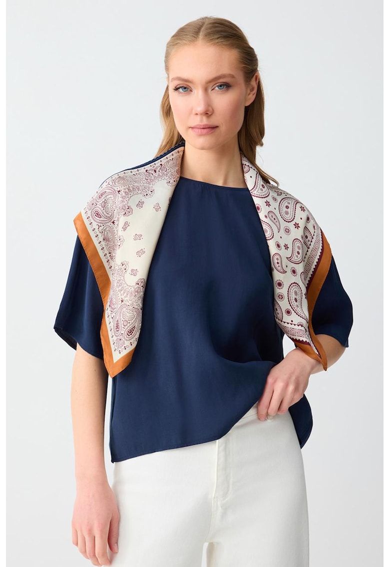 Bluza lejera din amestec de modal - Albastru inchis