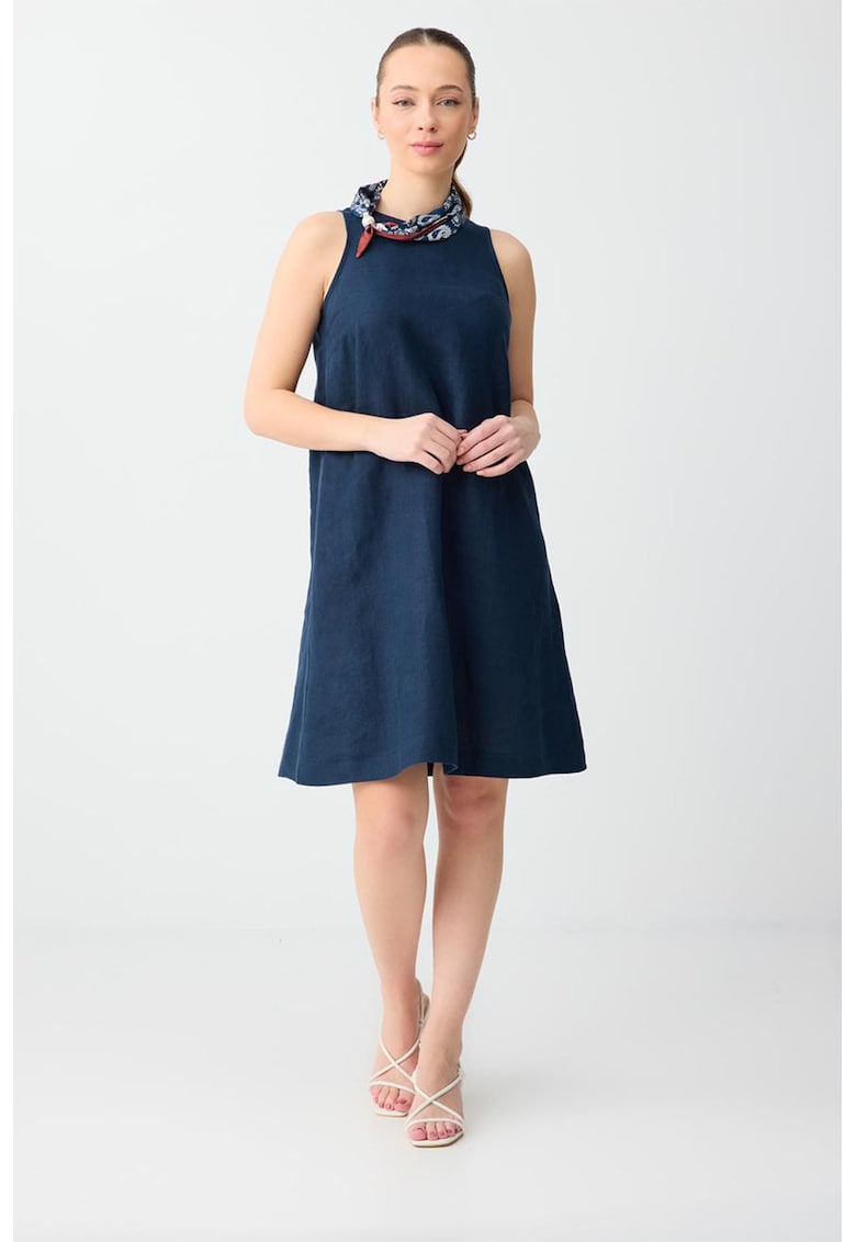 Rochie de in - fara maneci - Bleumarin