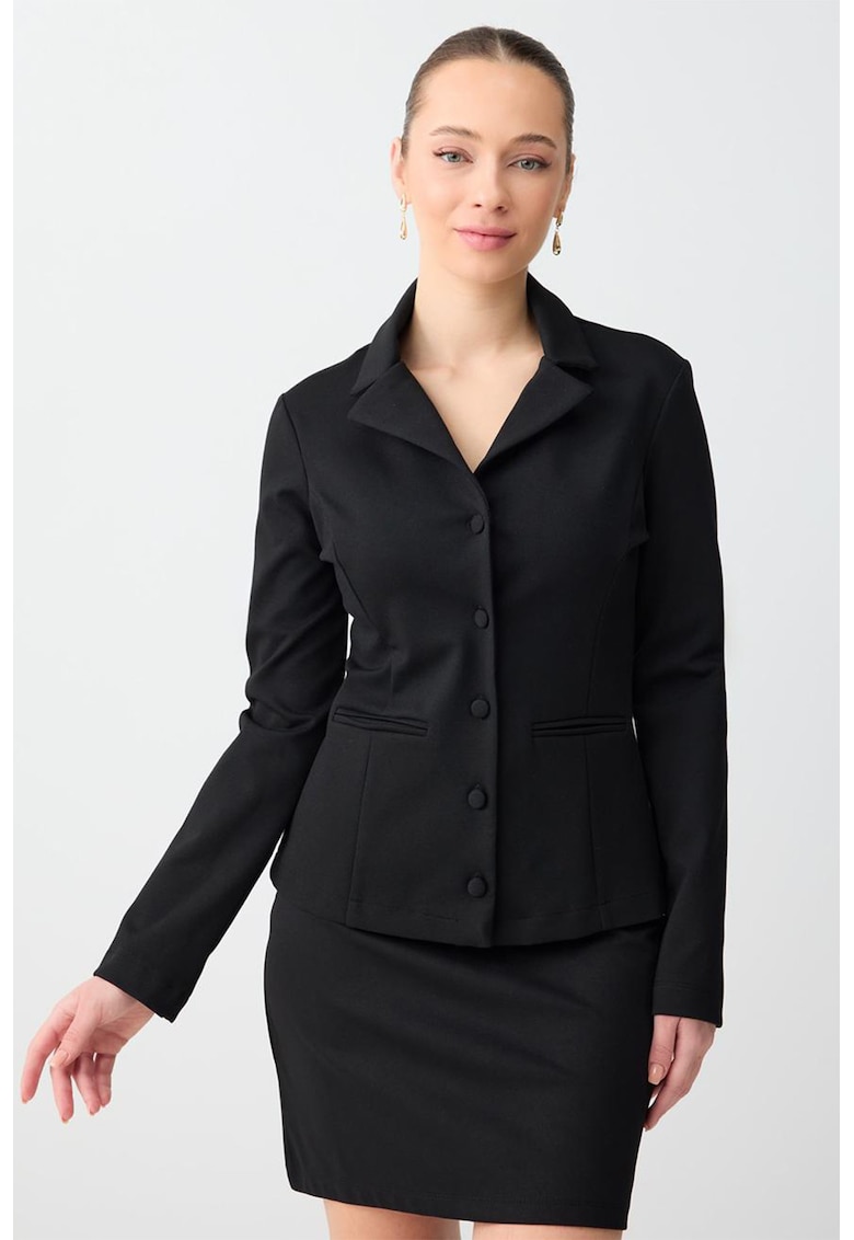 Fusta mini cu model uni - Negru