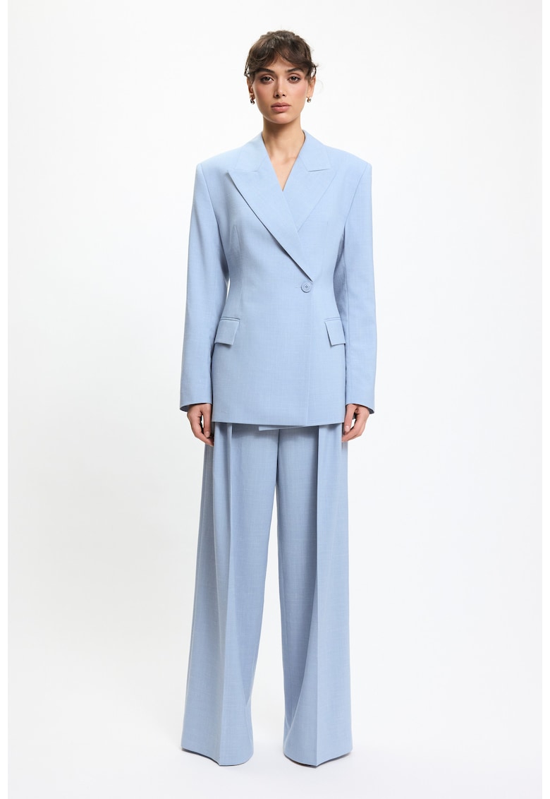 Studio Sacou dama albastru - croiala cambrata - stil elegant - Albastru
