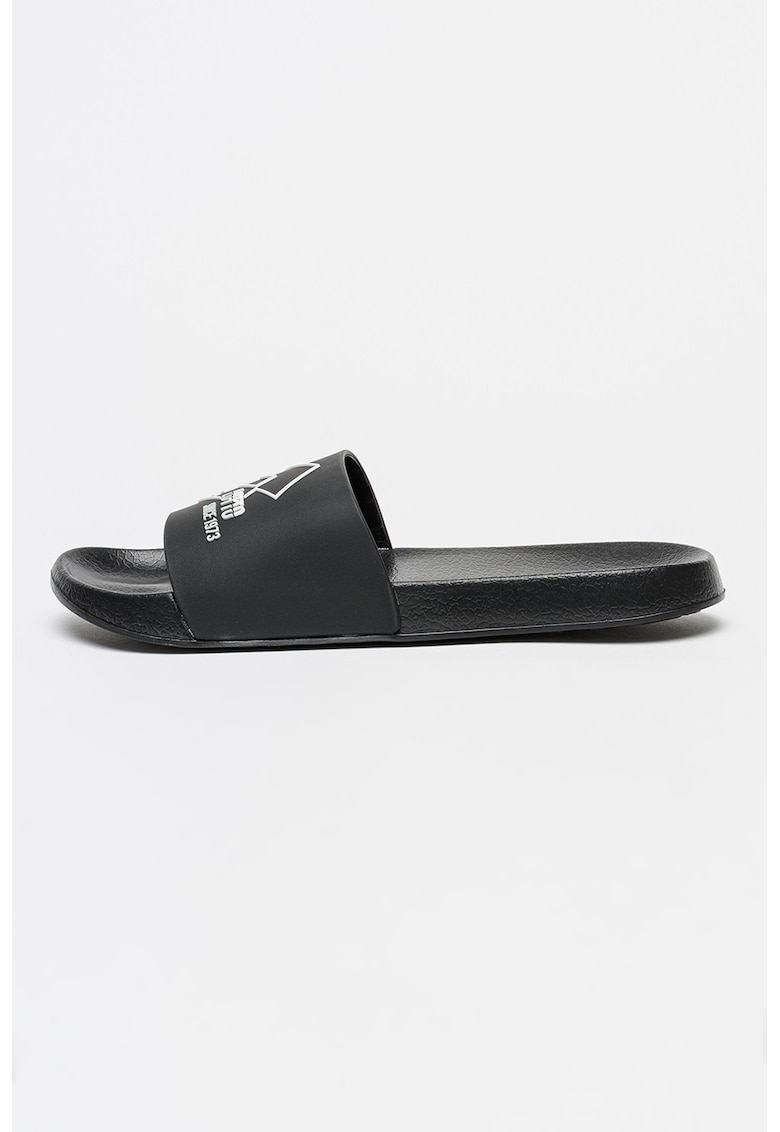 Papuci cu logo Barrow - Negru
