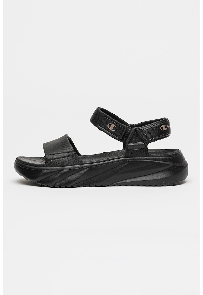 Sandale cu inchidere velcro Moon - Negru carbon
