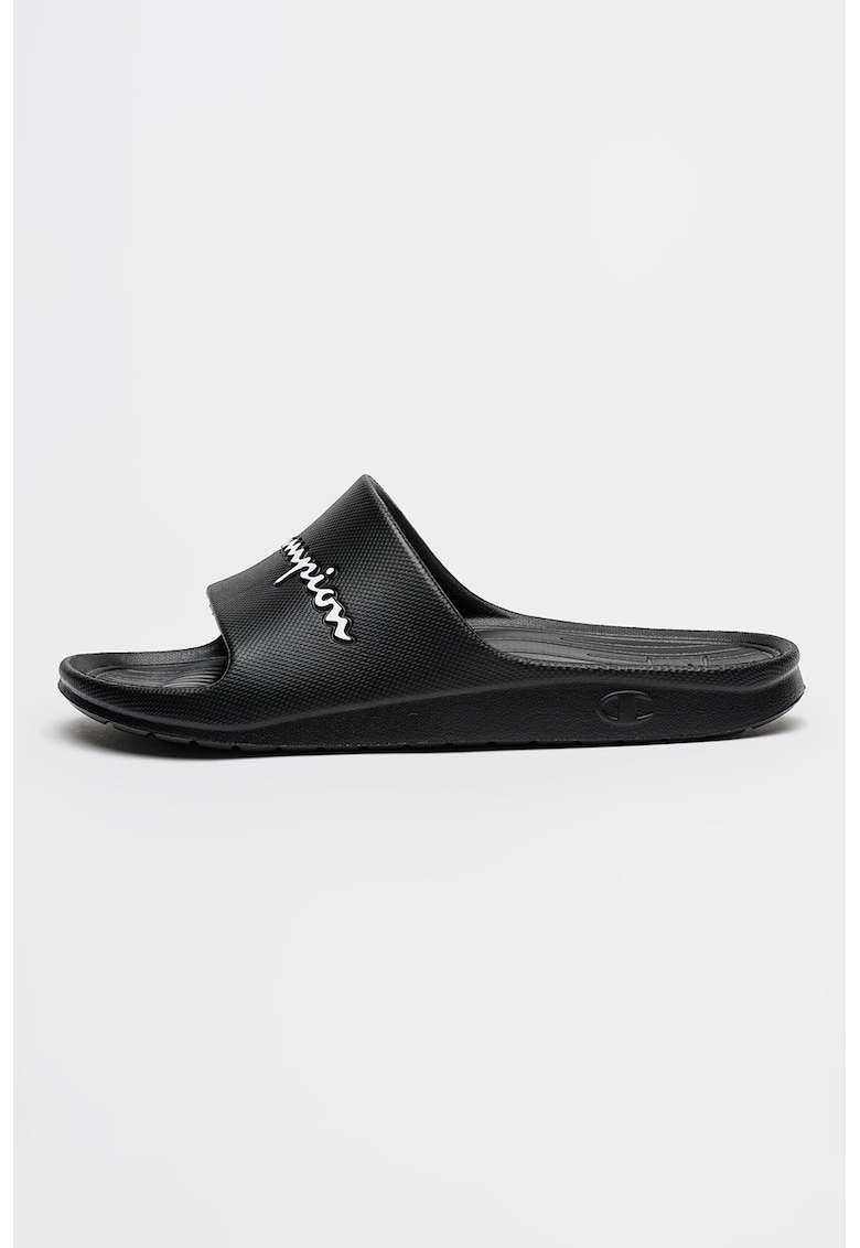 Papuci cu logo Jety - Negru