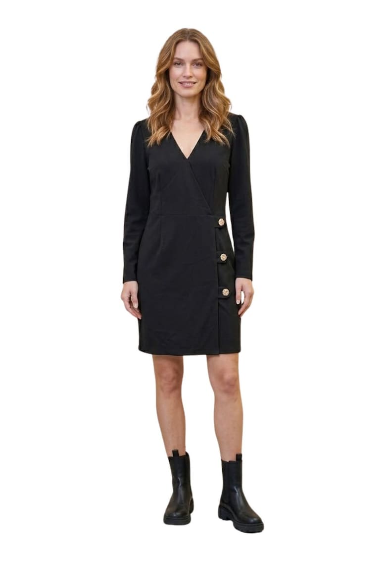 Rochie dreapta cu decolteu petrecut -
