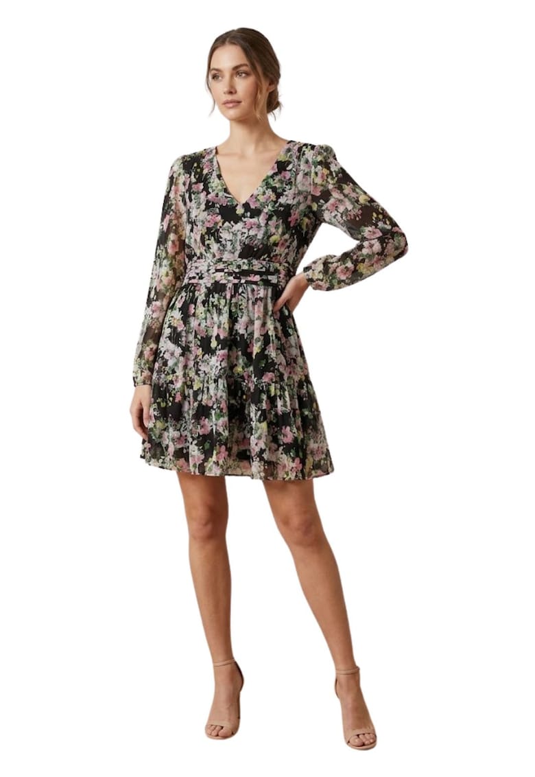 Sinnequanone - Rochie cu model floral Robyn -