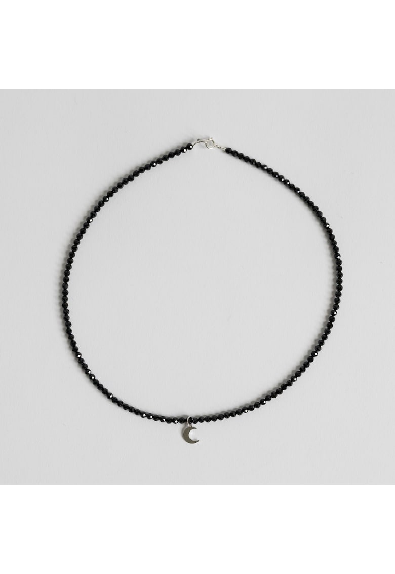 Colier handmade realizat din pietre semipretioase Spinel si accesorii argint925