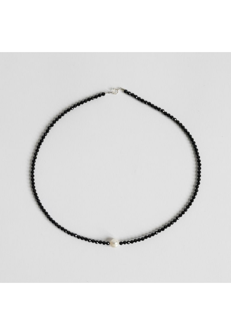 Colier realizat din pietre semipretioase Spinel - perla de cultura - accesorii argint925