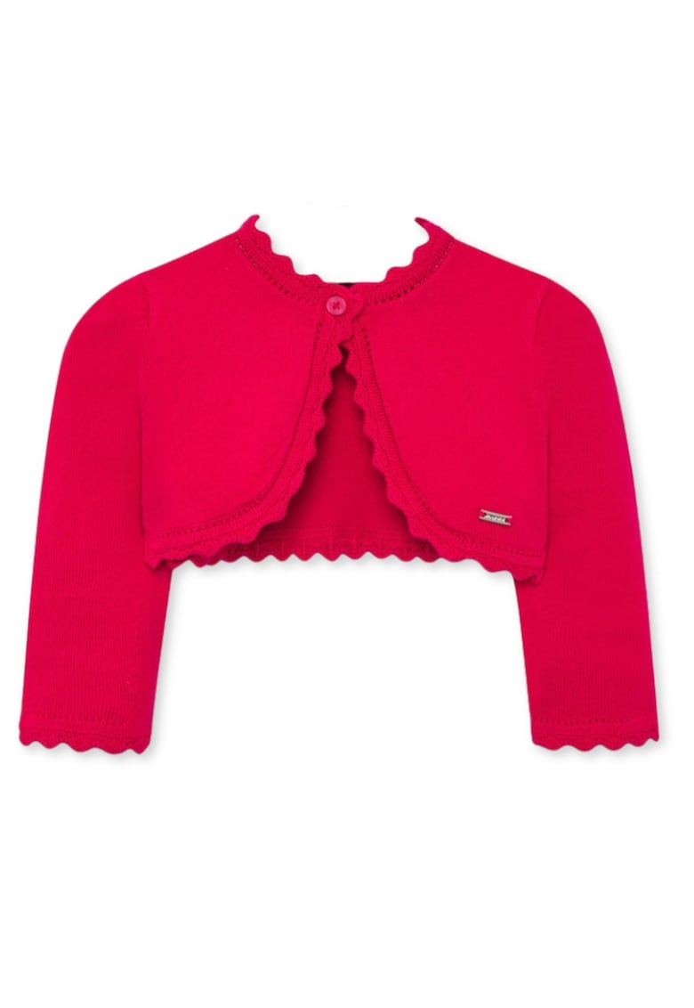 Bolero tricotat fin - cu garnituri valurite -