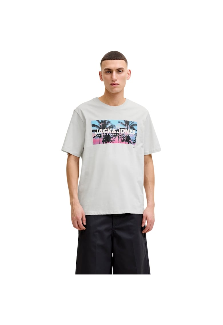 Tricou JACK &JONES Indiana SS LN 59845 - Gri