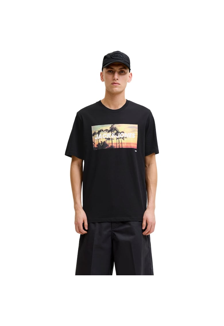 Tricou JACK &JONES Indiana SS LN 59830 - Negru