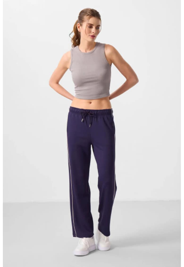 Pantaloni dama mov - viscoza/poliester
