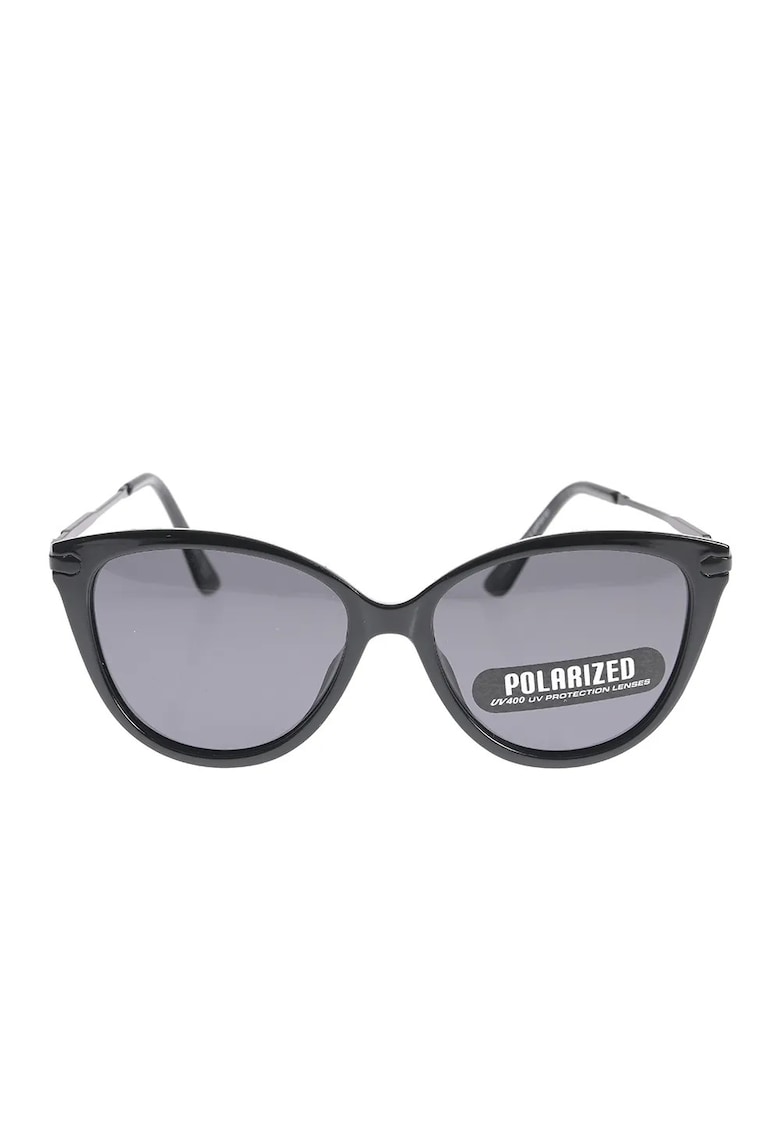 Ochelari de soare cat eye negri cu lentile polarizate UV400