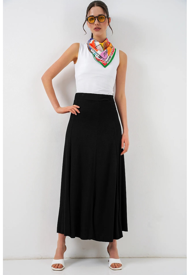 Fusta maxi negru - 64% modal - 36% poliester