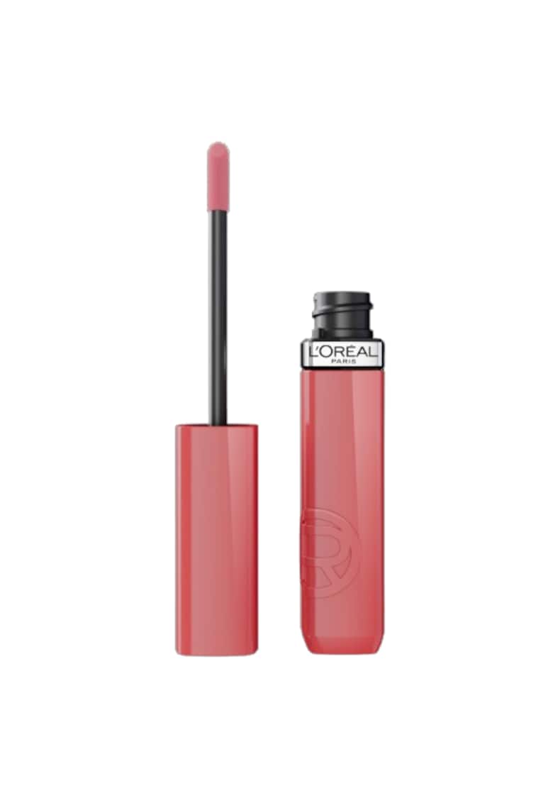 Ruj lichid cu stralucire de lac - rezistent la transfer Infaillible Laque Resistance - 4.3 ml - Pink Oulala