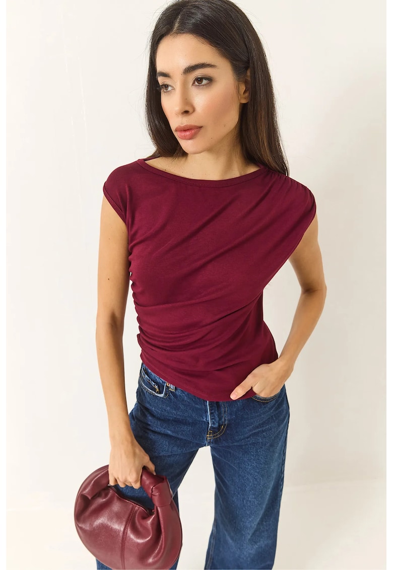 Bluza dama - Viscoza/Lycra - Bordeaux