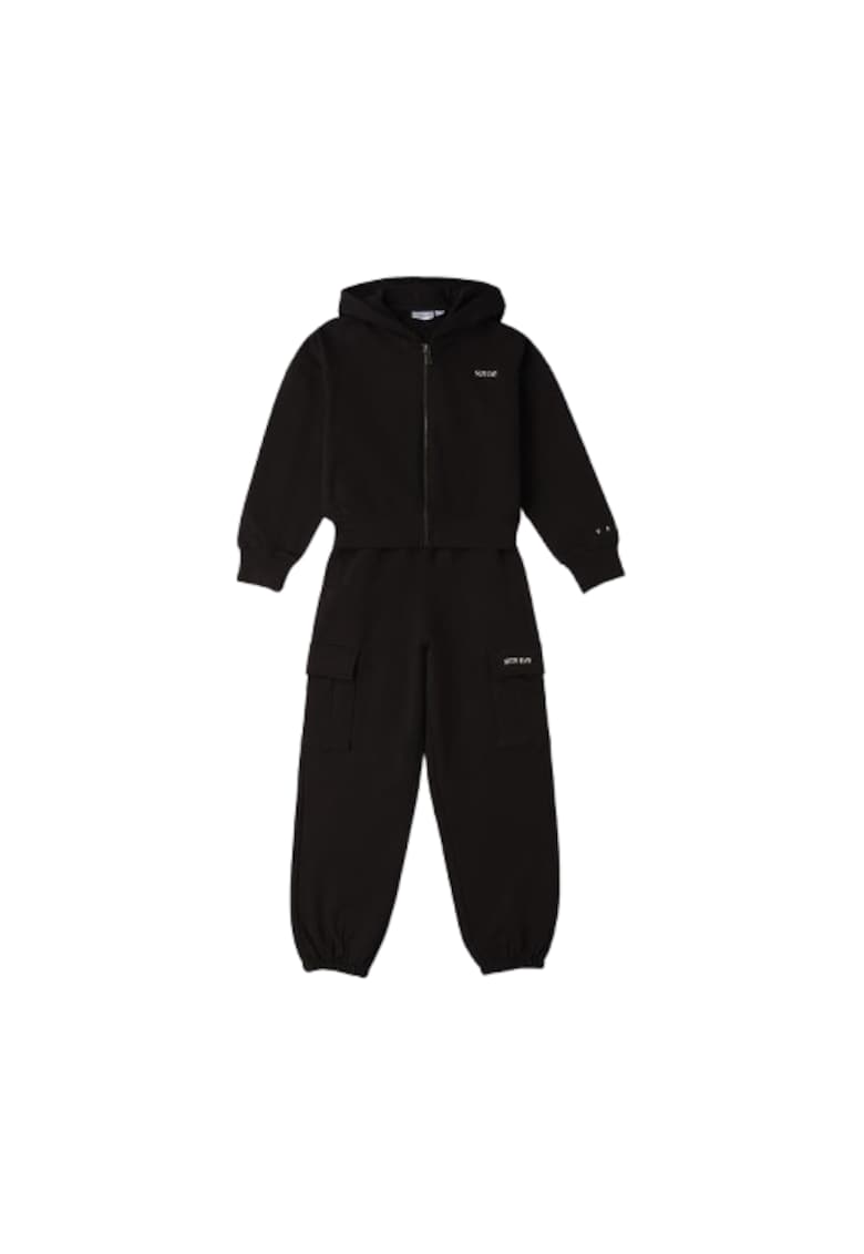 Trening din Bumbac Elastic cu Hanorac si Pantaloni Cargo