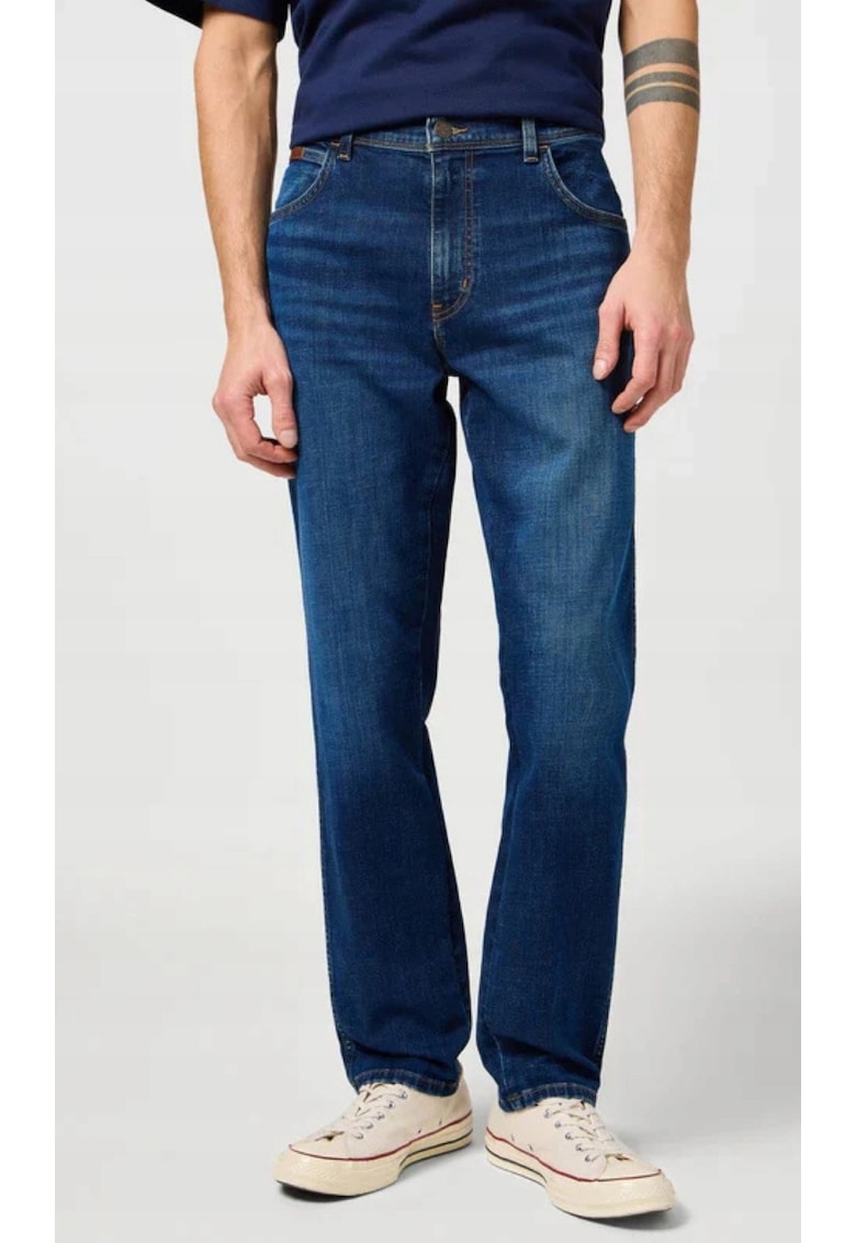 Blugi barbati - TEXAS SLIM - elastici - albastru - bumbac