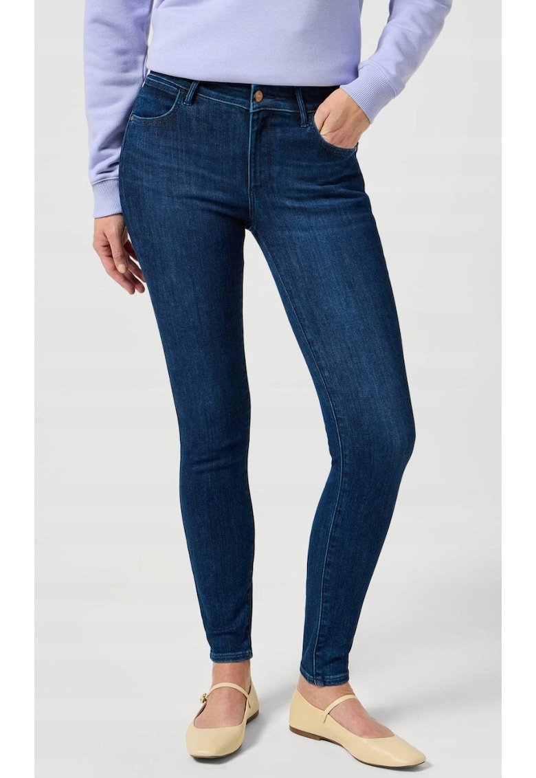 Blugi skinny dama Albastru - bumbac/poliester/elastan