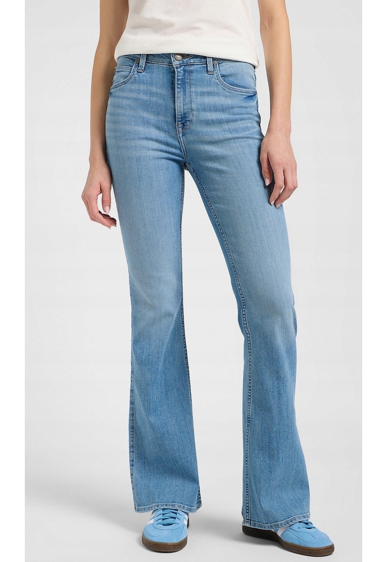Blugi dama Breese - skinny - albastru deschis - denim elastic - bumbac/poliester/elastan -
