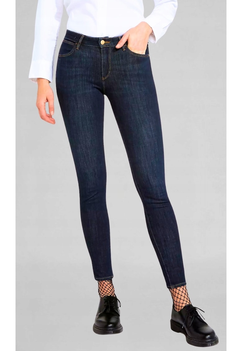 Blugi dama Skinny - talie medie - bleumarin - bumbac/poliester/elastan