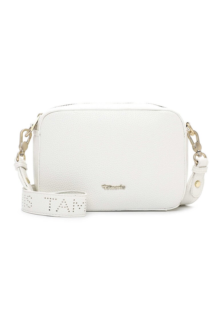 Geanta crossbody de piele ecologica - Alb optic