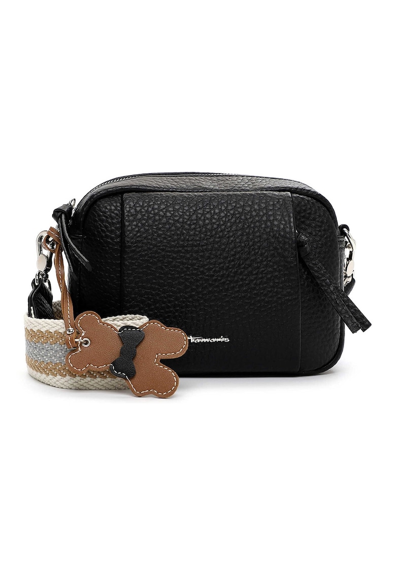 Geanta crossbody de piele ecologica - Negru