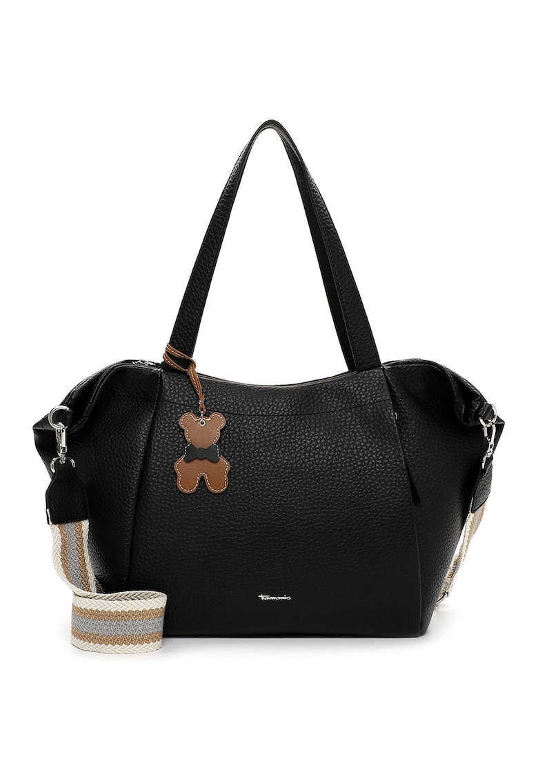 Geanta shopper de piele ecologica - Negru