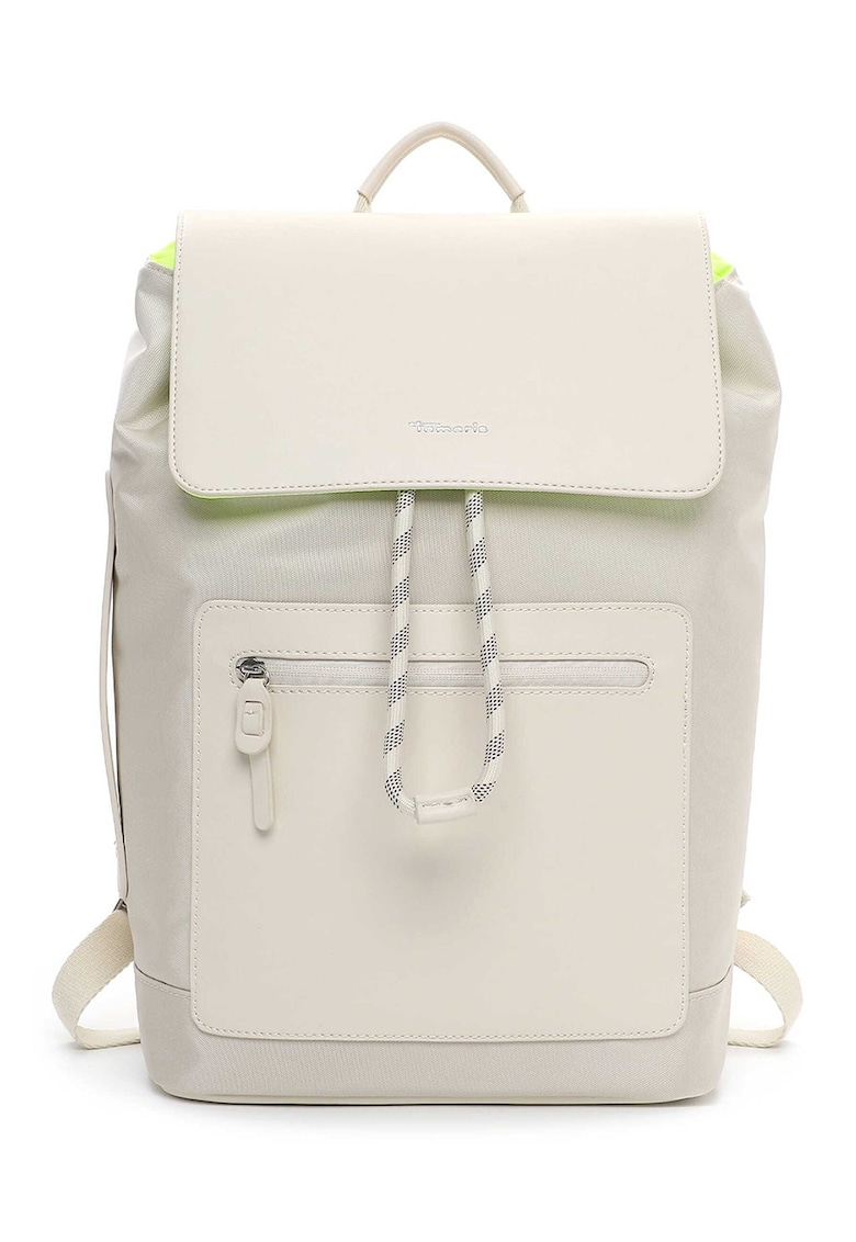 Rucsac cu barete dublate de umar - Verde lime/Bej deschis