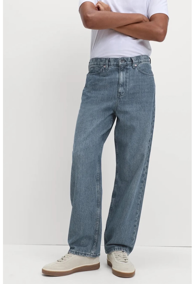 Blugi relaxed fit - Albastru prafuit