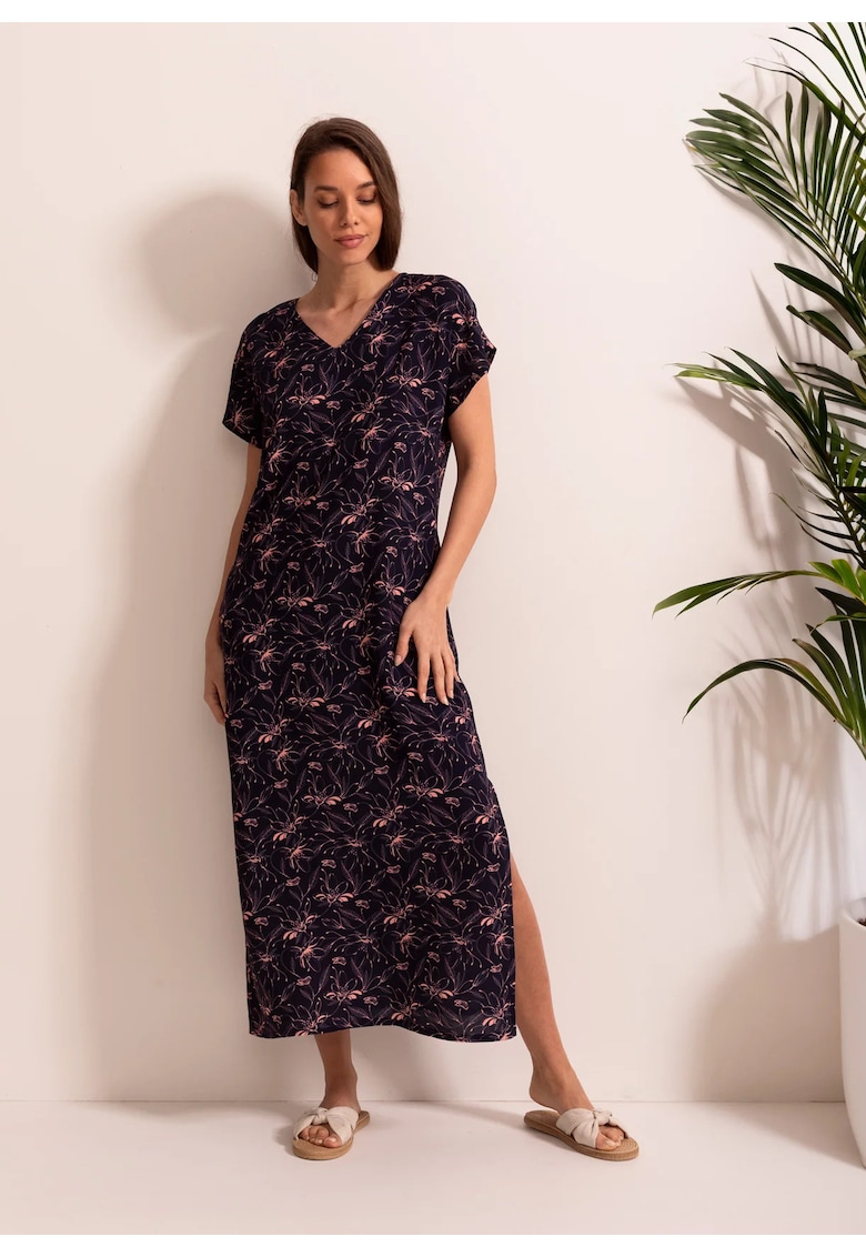 Rochie Dama Erika Viscoza Bleumarin - Bleumarin