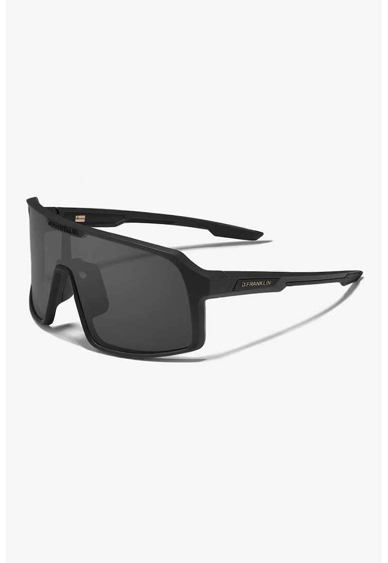 Ochelari de soare shield unisex - Negru -