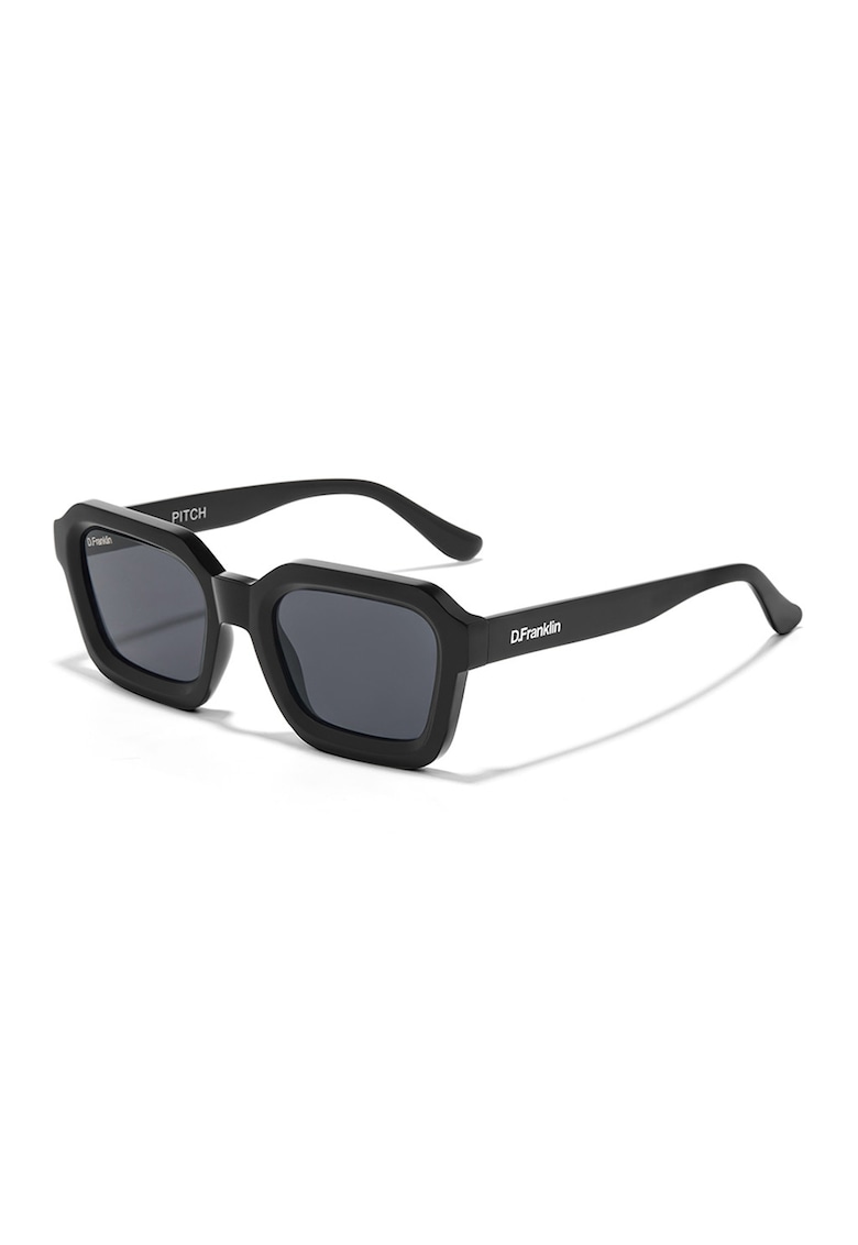 Ochelari de soare patrati unisex - Negru