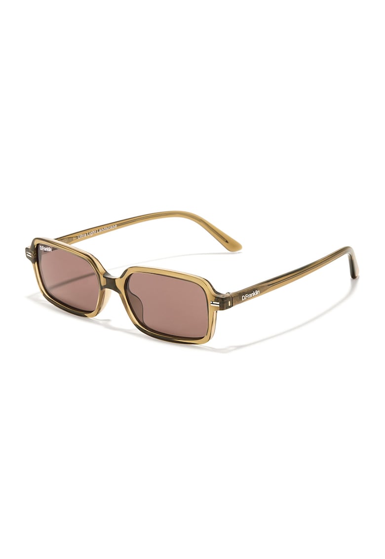 Ochelari de soare dreptunghiulari cu lentile polarizate - Verde fistic