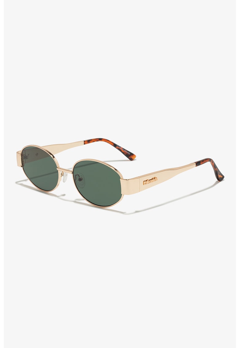 Ochelari de soare ovali unisex - Auriu
